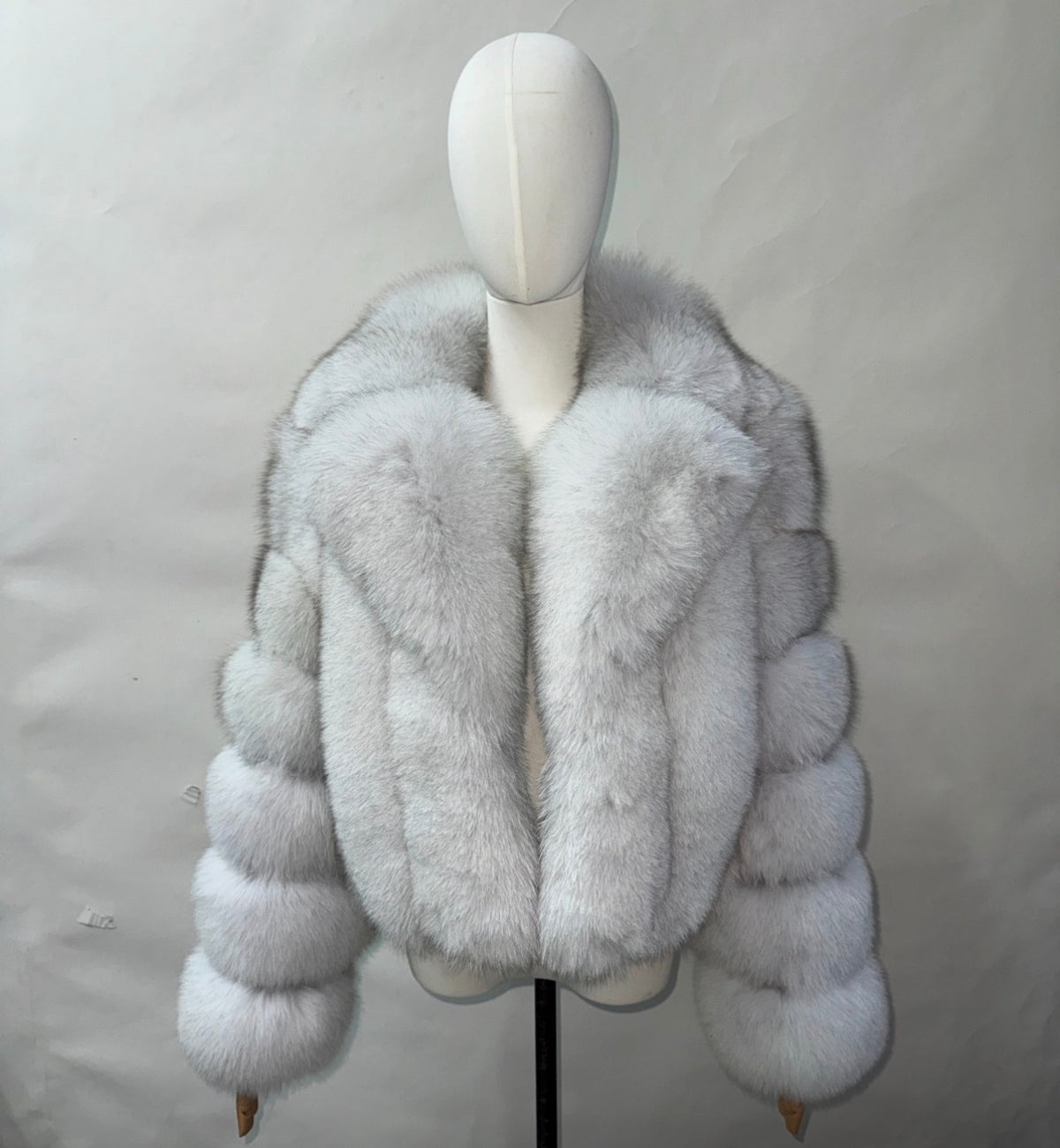 Luxury 6 Ring Collard Sydney Fox Fur - Foxtip White