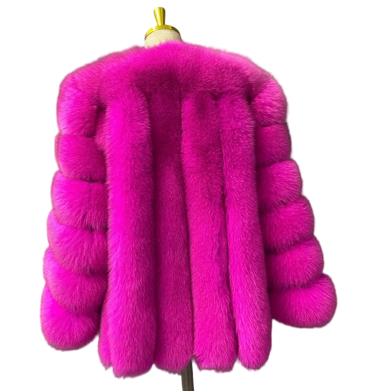 Luxury Long ‘Sydney’ Fox Fur - Bright Pink