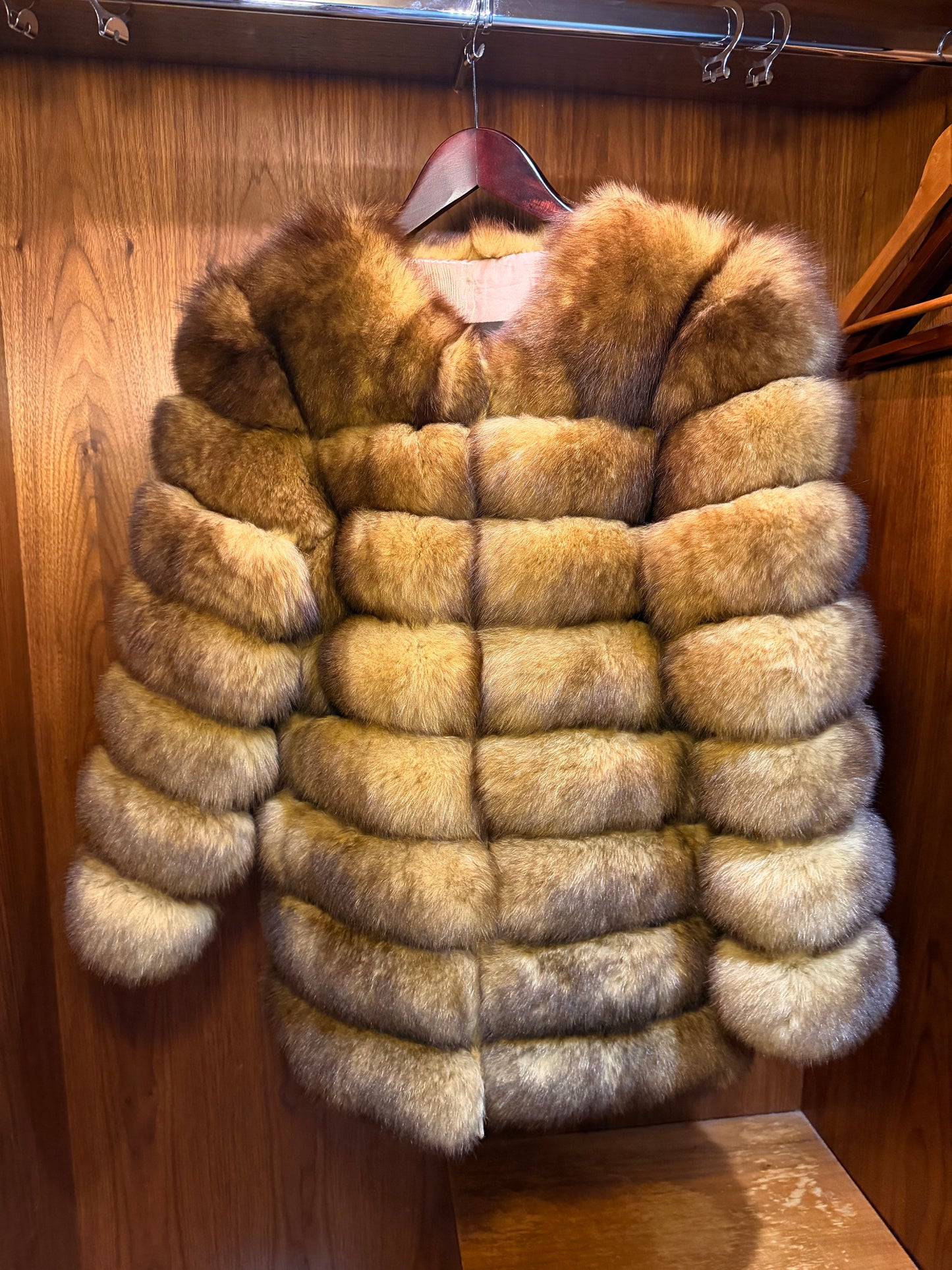 Luxury 7 Ring Fox Fur - Olive Sable