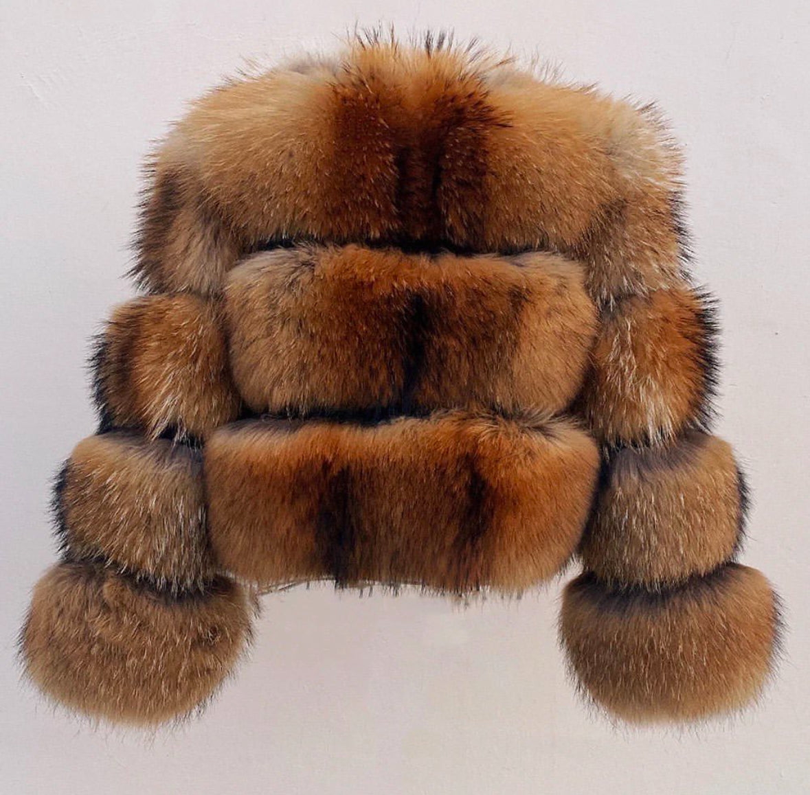 Luxury Cropped 4 Ring Raccoon Fur