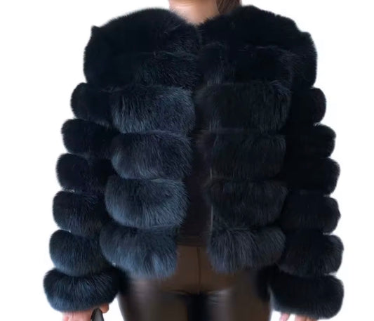 Classic Fox Fur - Black