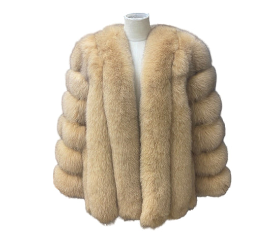 Luxury Long ‘Sydney’ Fox Fur - Camel